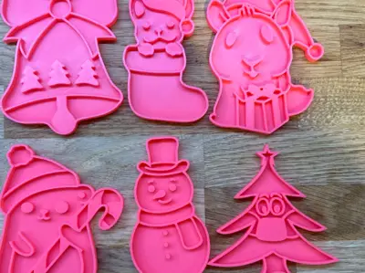 6 Cortadores de Galletas de Navidad