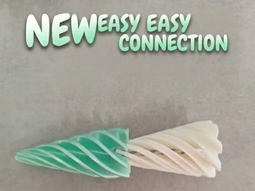 Vortex spiral fidget (STRONG and EASY Connection)