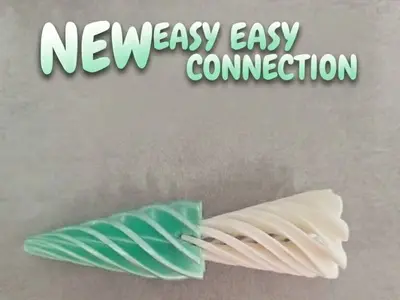 Vortex spiral fidget (STRONG and EASY Connection)