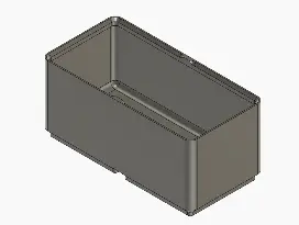 Gridfinity 2 by 1 box