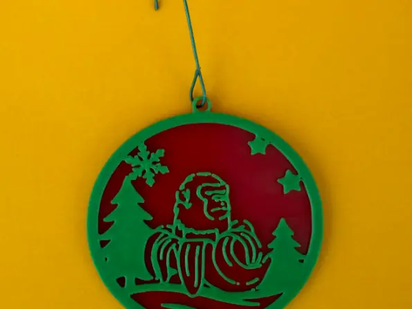 Adorno navideño de Cerebro Podrido CHIMPANZINI BANANINI