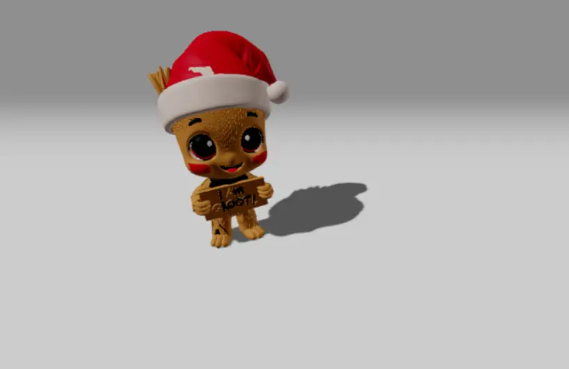 Baby Groot Navideño