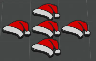 Christmas hat - fridge magnet