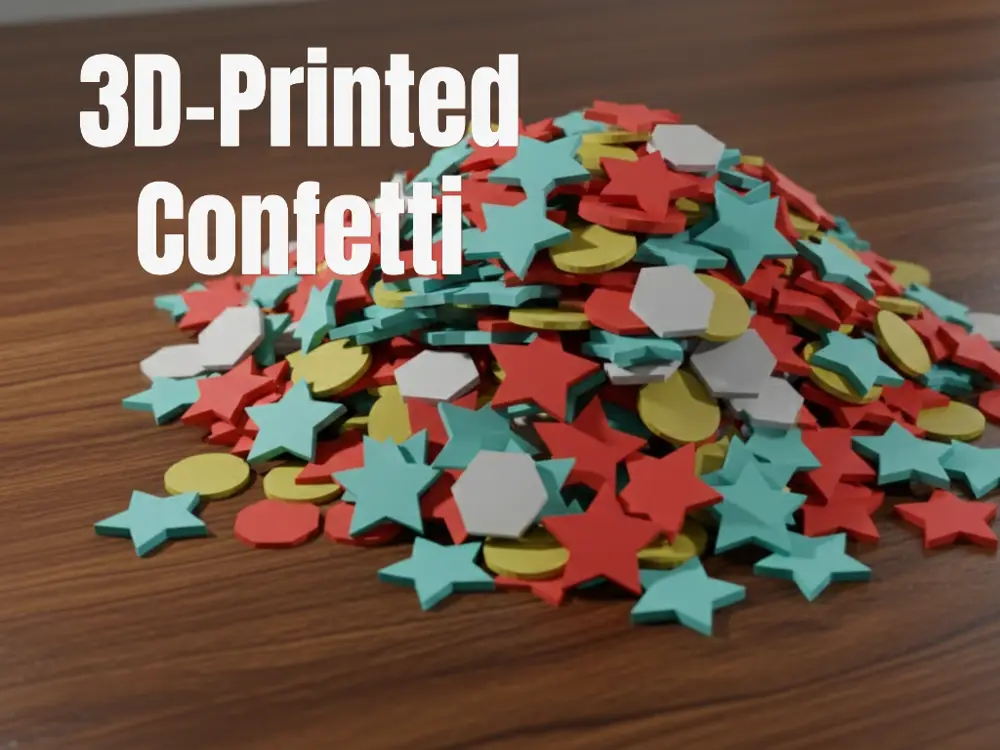 3D-Printed Confetti Colourful!
