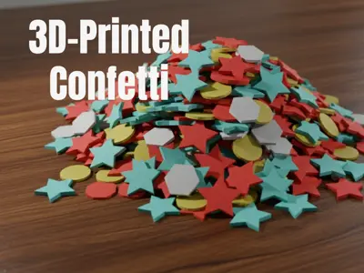 3D-Printed Confetti Colourful!