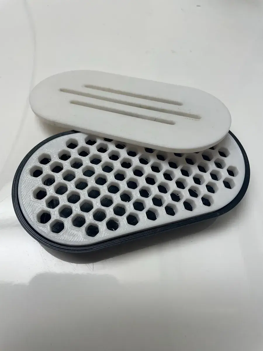 Two-Piece Soap Tray with Interchangeable Top
