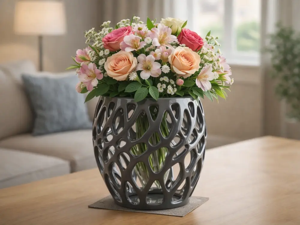 Voronoi Flower Vase