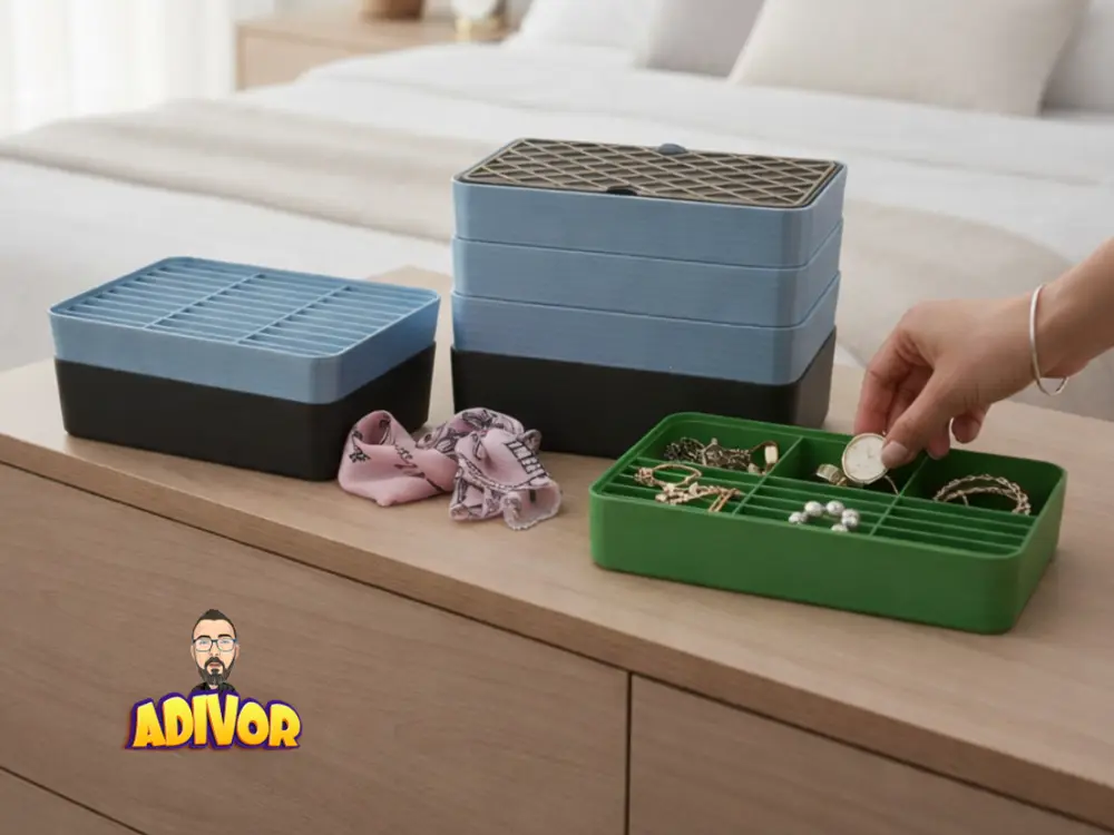 ShineBox Modular – Stackable LED Jewelry Organizer
