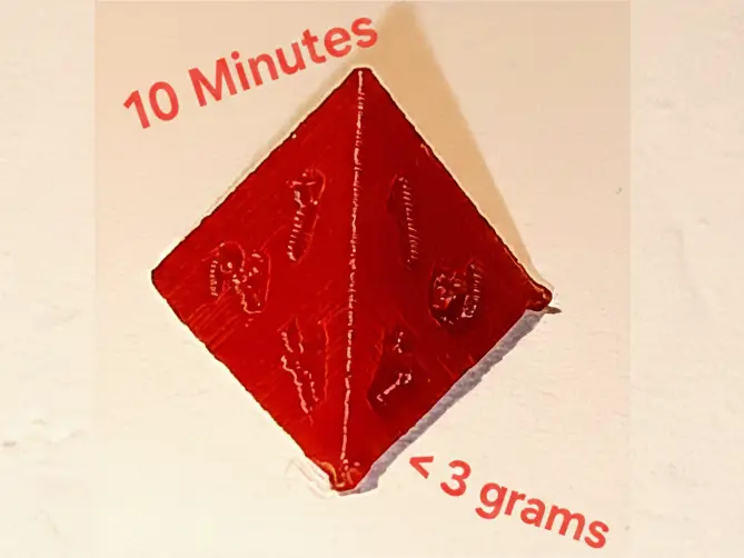 Miniature Dice Tetrahedron/Pyramid, 4 Sides, 15x11x11 mm, Scalable