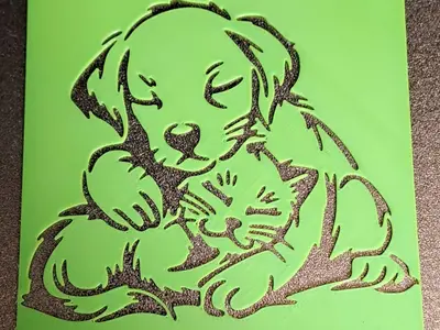 Small dog and cat