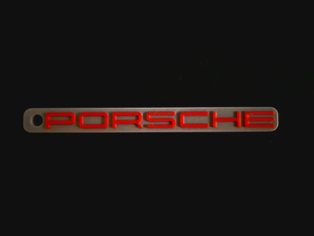 Porsche Logo Keychain