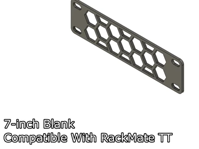 7-inch rack mount blanks