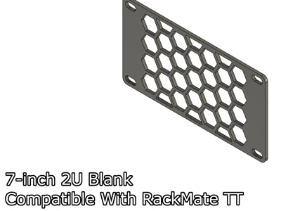 7-inch 2U rack mount blanks