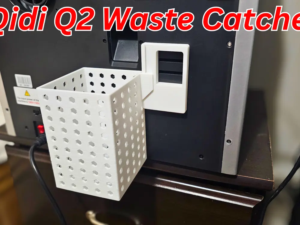 Qidi Q2 Bin Chute Catcher Removable