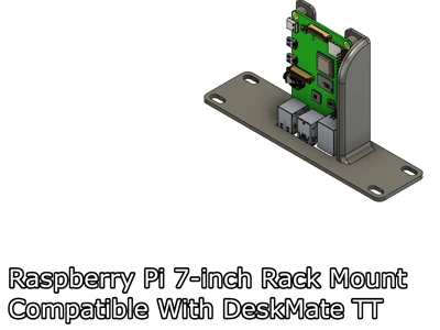 Raspberry Pi 2B/3B/4B/5B 7-inch Rack Mount