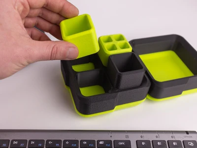 Divided Magnetic Storage Container (2,3 or 4 Compartments)