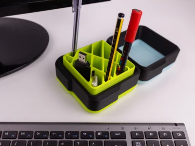 Grid Divider Insert - 12-Slot Pen & Tool Organizer