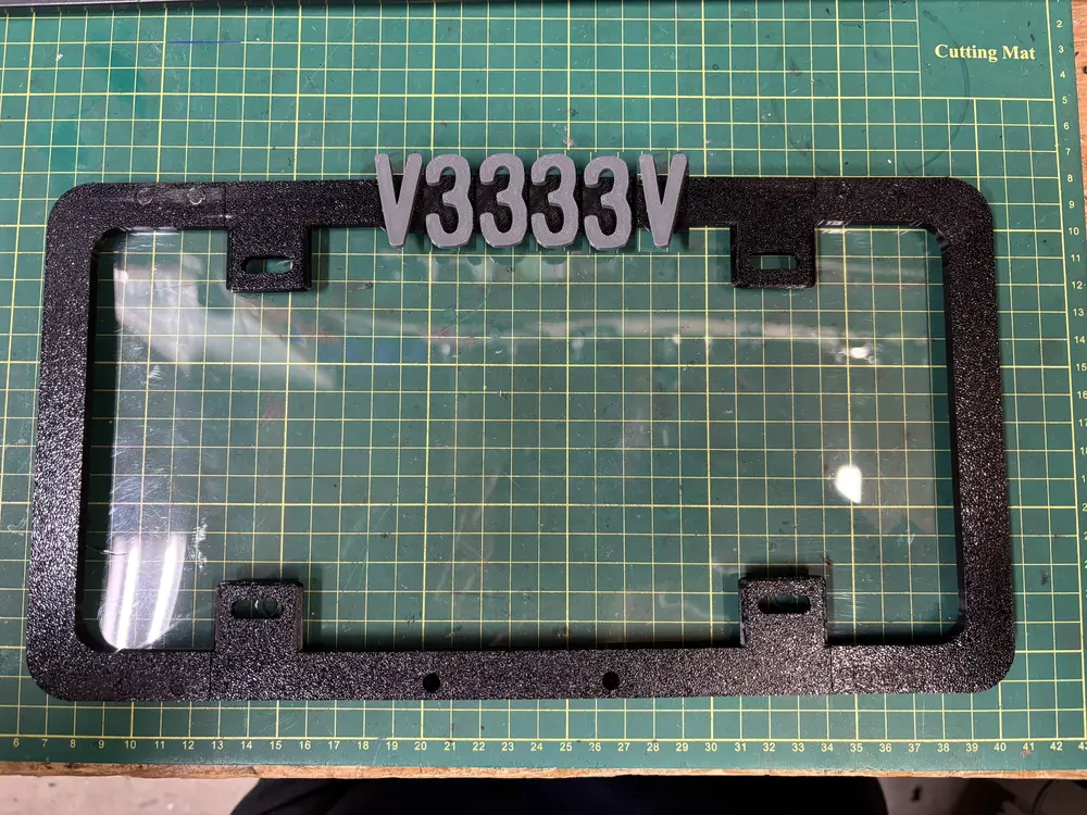 Custom Vehicle License Plate Frame