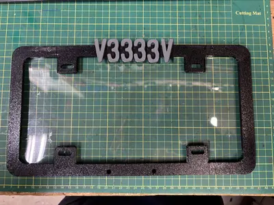 Custom Vehicle License Plate Frame