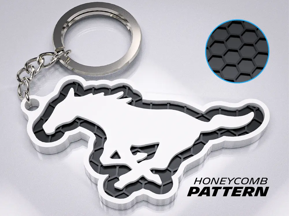 Mustang Keychain
