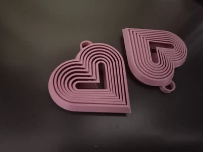 Keychain heart fidget