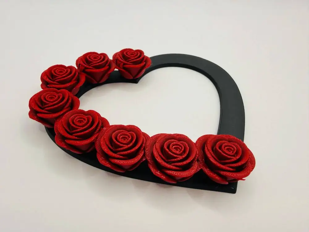 Rose heart stand decor-decor