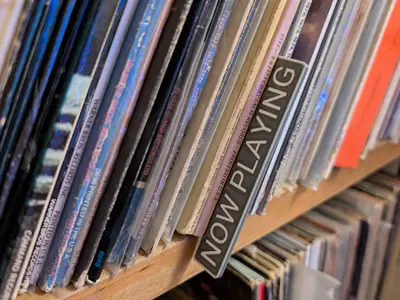 "Now Playing" Record Place Holder