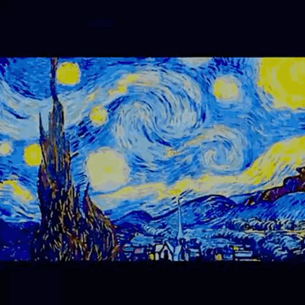 The Starry Night in Kumiko (traditional Japanese Style)