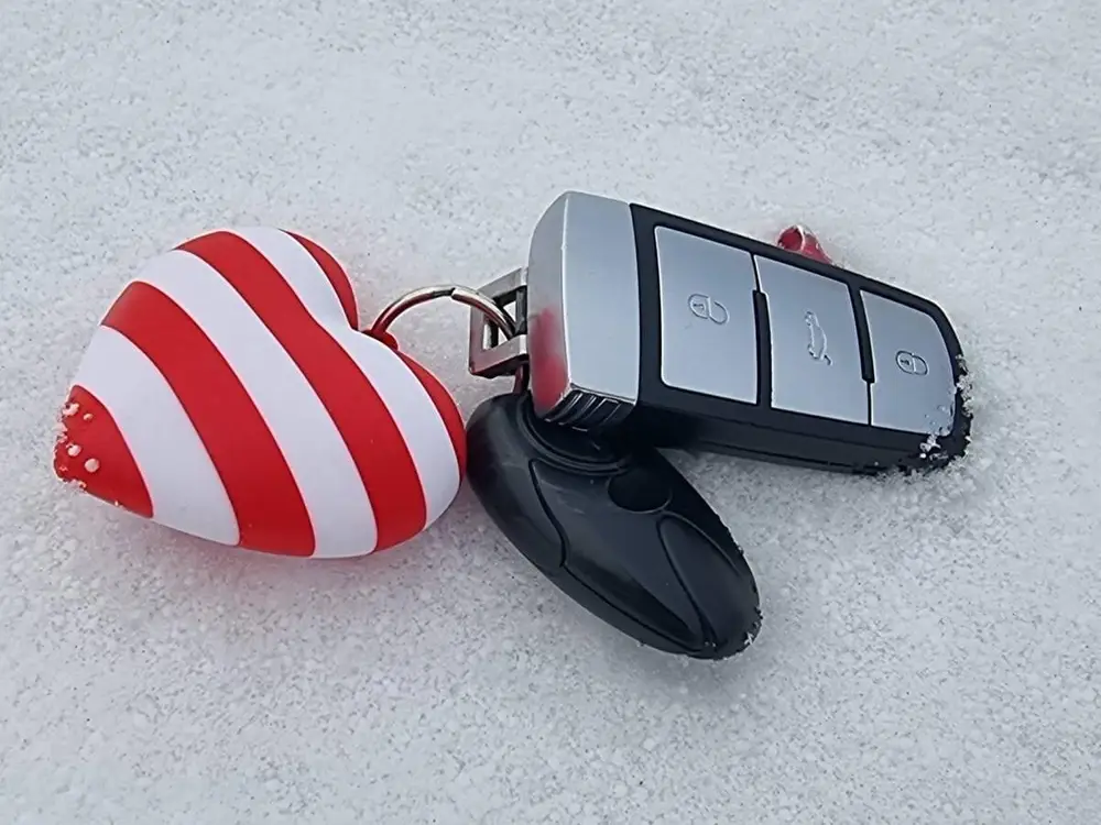Heart keychain