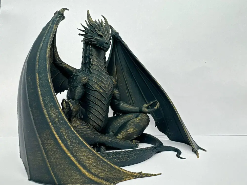 Dragon meditating-dragon