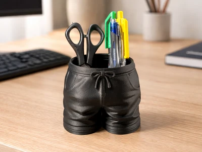 JOGGING PANTS PEN HOLDER / DESKTOP ORGANIZER