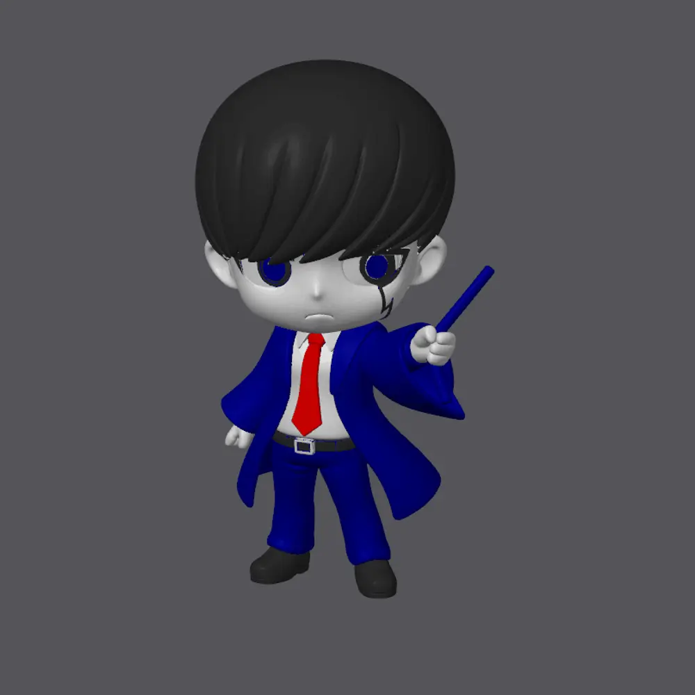 Mash Burndead chibi from Mashle anime