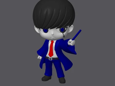 Mash Burndead chibi from Mashle anime