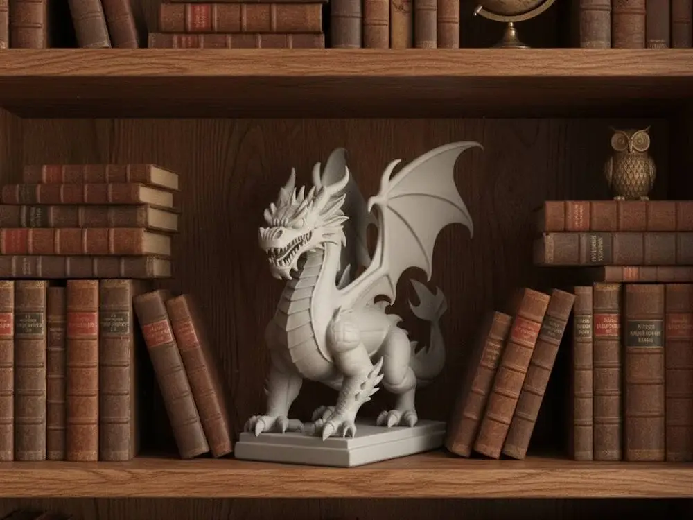 angry dragon statue 4