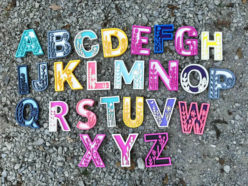 Floral Decor Letters