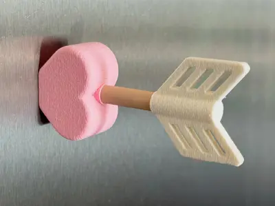 Cupid's Arrow Refrigerator Magnet
