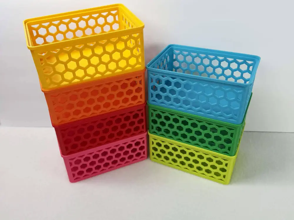 Stackable storage bins 100mmx150mm