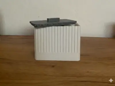 Modern Ribbed Organizer Box - No Supports