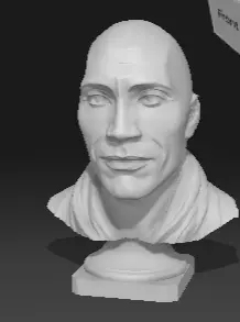Dwayne Jonson bust