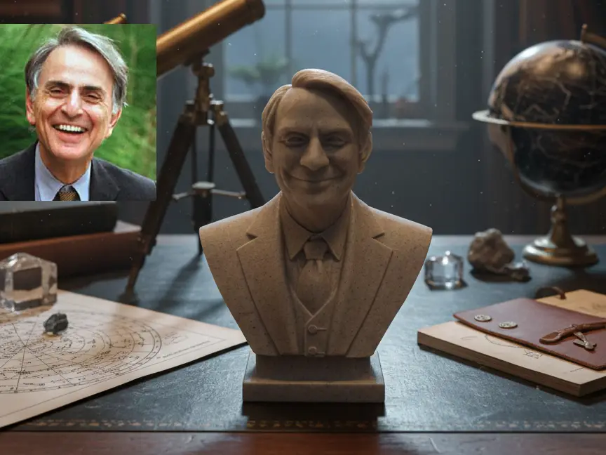 Carl Edward Sagan – Bust