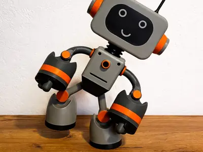 Retro-Bot 3D Printable Modular Robot – Articulated & Fully Posable (No ACE Required)