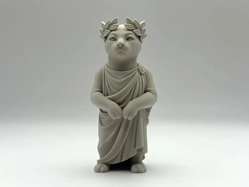 Roman Kitten Statue