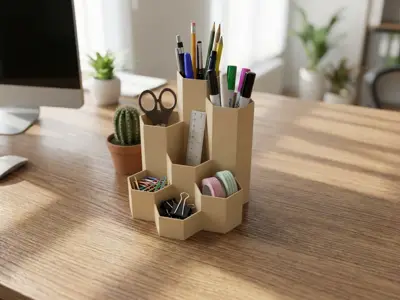 Hexagon Desk Organizer