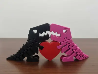Two FlexiDinos  in love