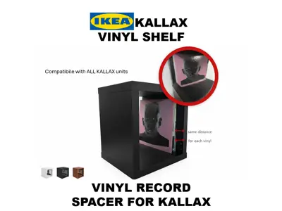 VINYL RECORD SPACER FOR IKEA KALLAX