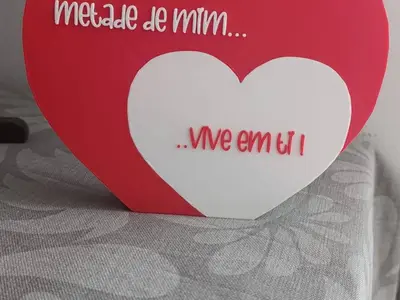 two hearts whit custom text