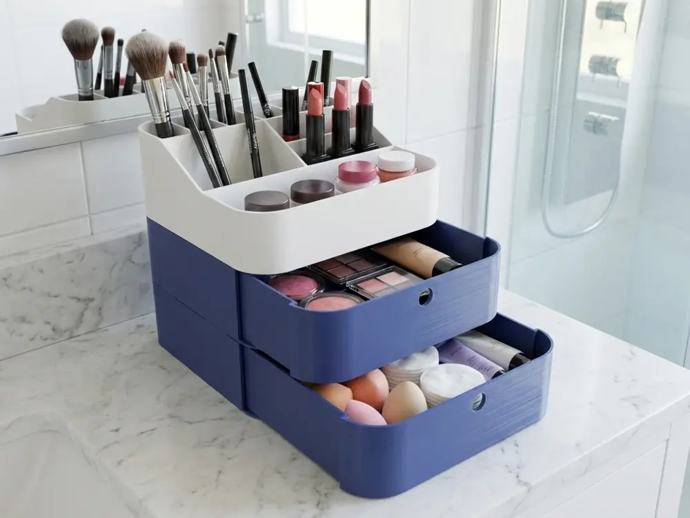 Makup, Cosmetics Organizer. Modular and Stackable