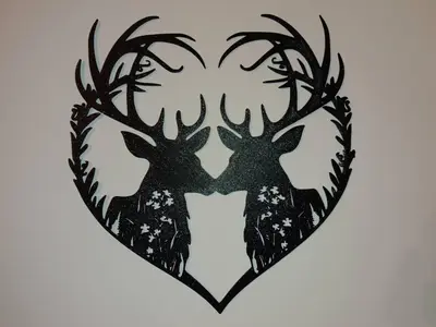 Deer heart frame