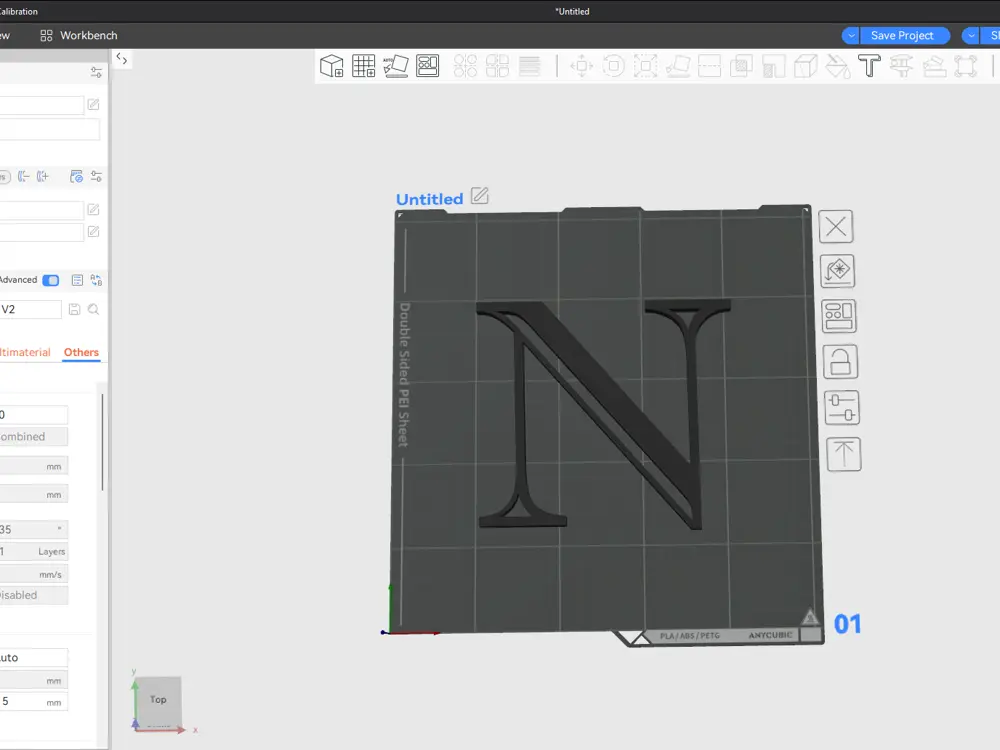 Letter N