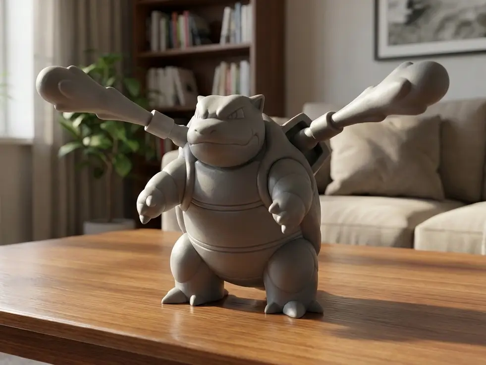 Blastoise HydroPump Action Model